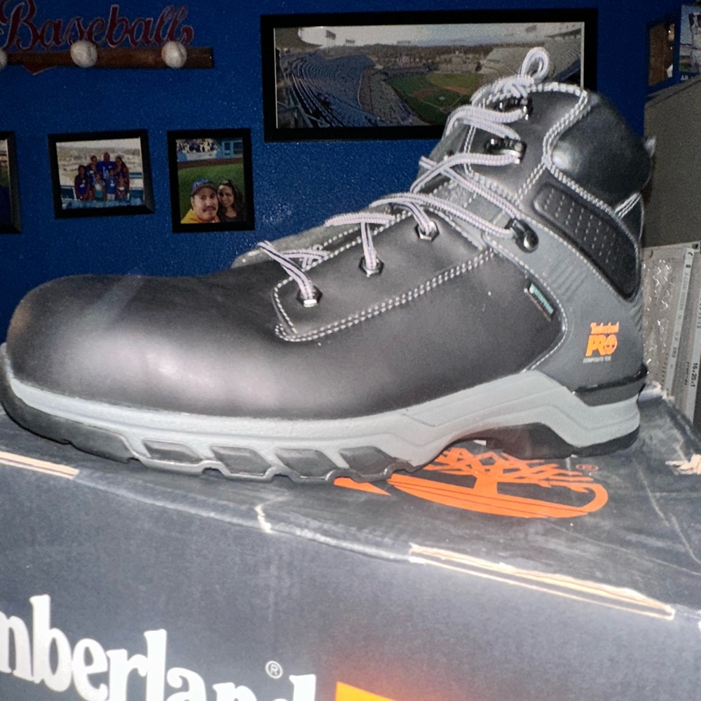 Timberland PRO Men's Black Work Boots - Picture 4 of 14